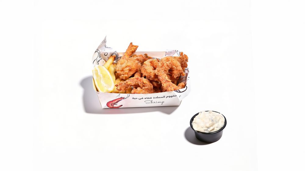 Shrimp basket with fries